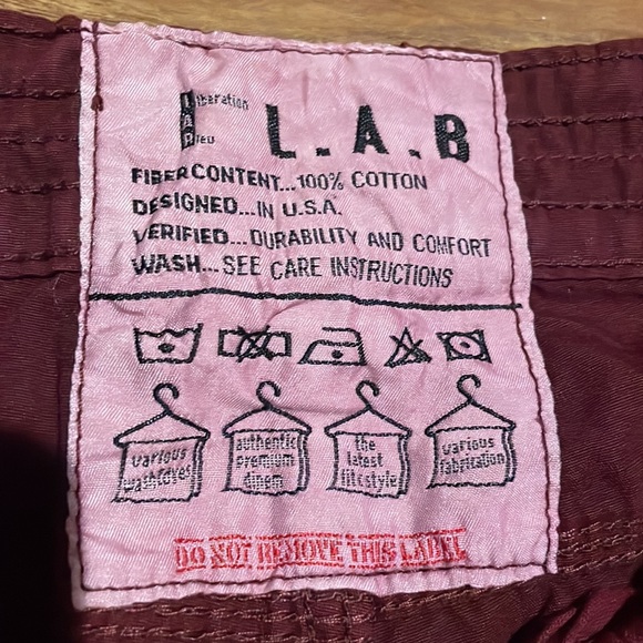 NWT burgundy LAB pants - Picture 2 of 9